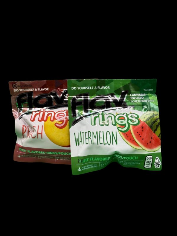 Flav Rings Sour Gummy Bites 600MG