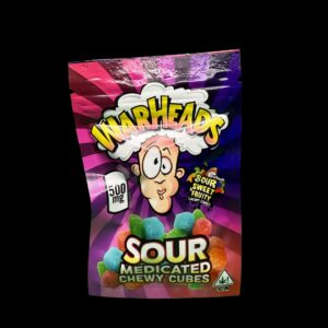 Warheads Sour Medicated Chewy Tubes 500MG