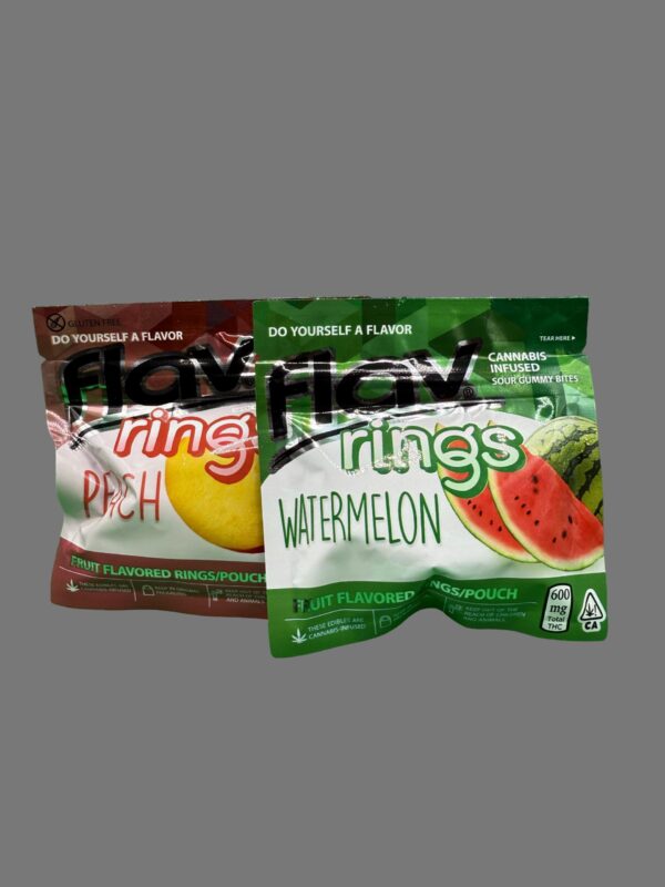 Flav Rings Sour Gummy Bites 600MG