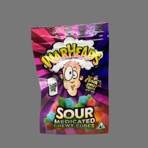 Warheads Sour Medicated Chewy Tubes 500MG