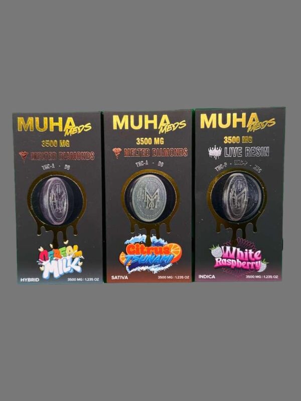 Muha Meds Live Resin X Melted Diamonds 3.5G Disposables